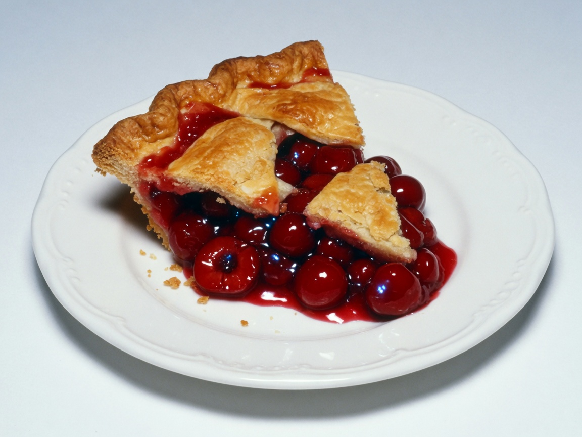 Cherry pie slice